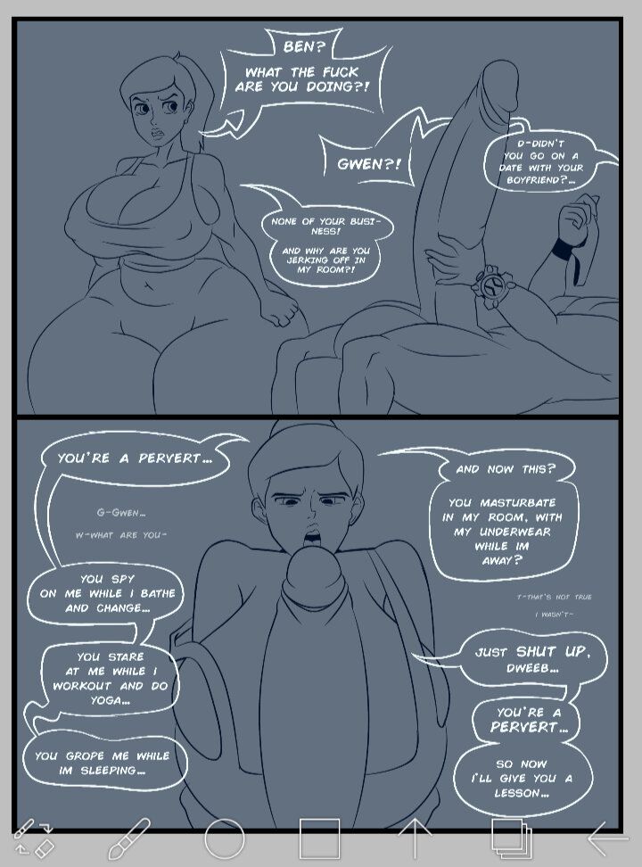 Ben fucks around Gwen and finds out very quickly page 3 full