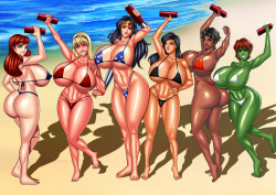 Super Beach-Babes Wage War!