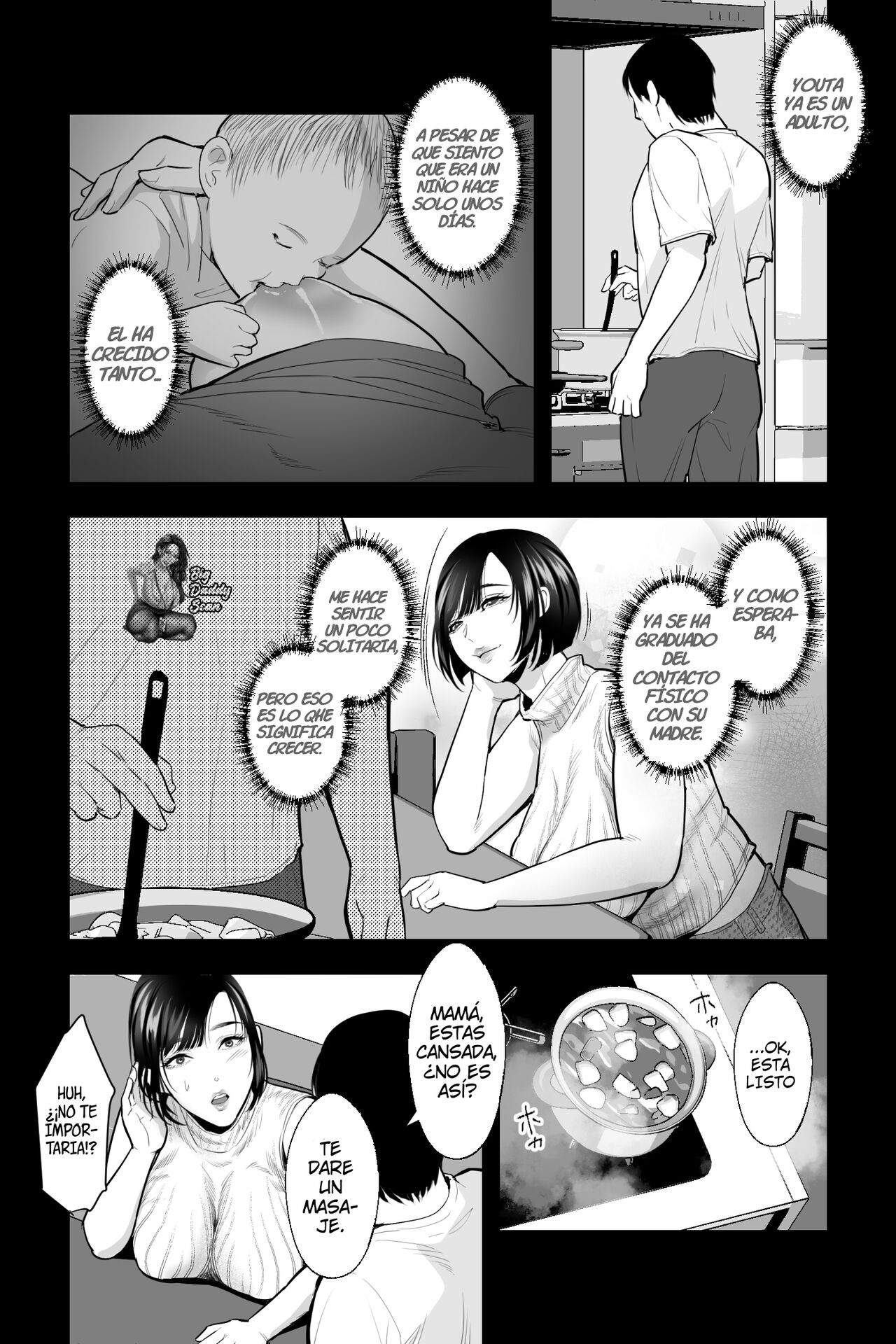 Haha no Naedoko ~Kyonyuu no Haha ni Saimin Kakete, Ninchi Kaihen x Noukou Nakadashi Sex~ | Cuidado De Madre ~Hipnotize A Mi Tetona Madre, Altere Su Mente Y Tuve Sexo Creampie Con Ella page 5 full
