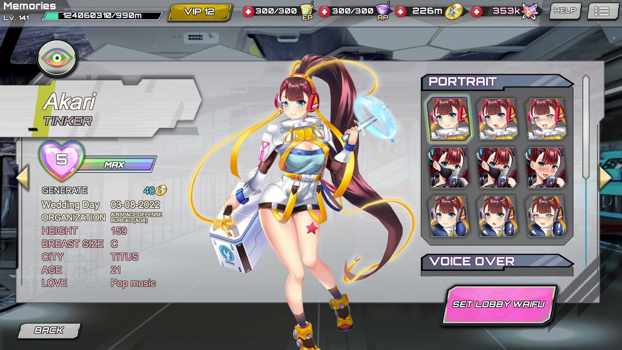 SF Girls Heroes Defense - agent info & lore page 1 full