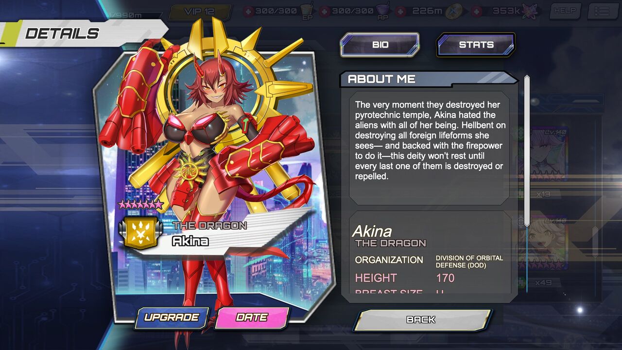 SF Girls Heroes Defense - agent info & lore page 5 full