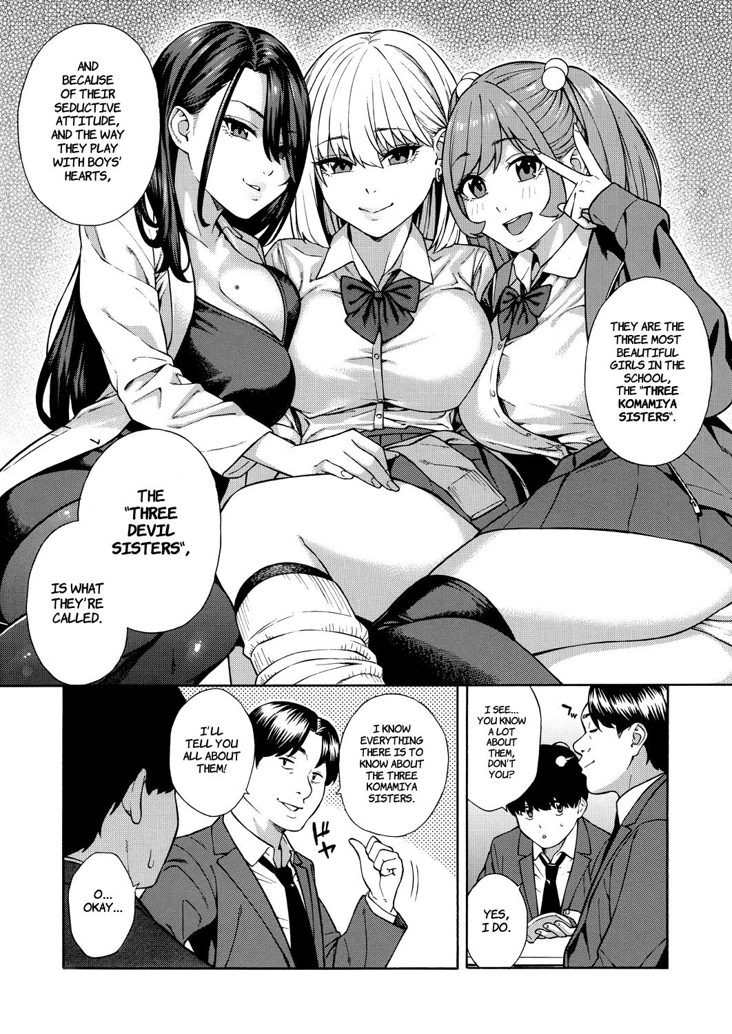 Bitch Gal Sanshimal Harem Sakusei Ch. 1 | Making a Harem of the Three Bitchy Gal Sisters - Episode 1 page 9 full