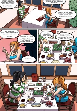 Nami and Nico Robin Dinner Time Spanish