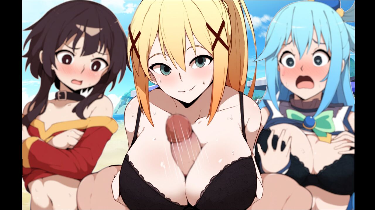 Vacaciones en la playa con Aqua, Megumin y Darkness page 2 full