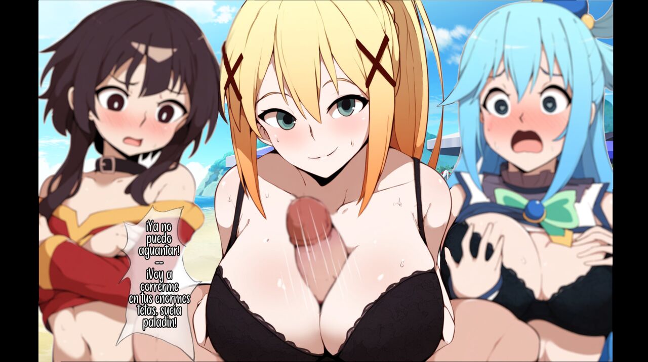 Vacaciones en la playa con Aqua, Megumin y Darkness page 3 full
