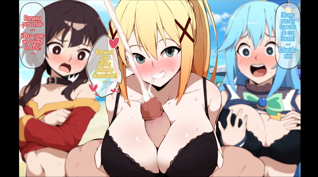 Vacaciones en la playa con Aqua, Megumin y Darkness page 5 full