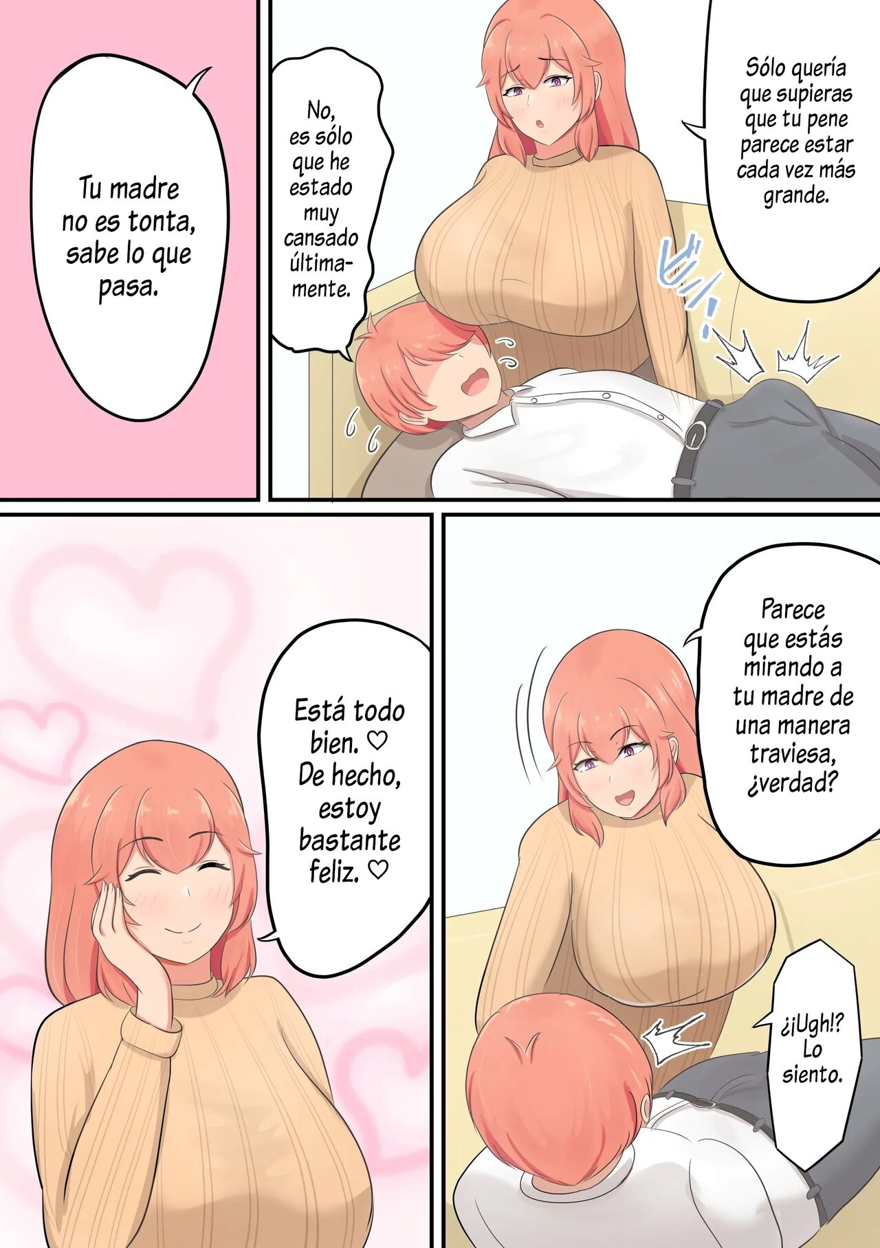 Musuko o Dekiai suru Okaa-san ga Amayakashi Sex o Shite kureru Hanashi | Una Historia Sobre una Madre, que Ama y Mima a su Hijo page 6 full