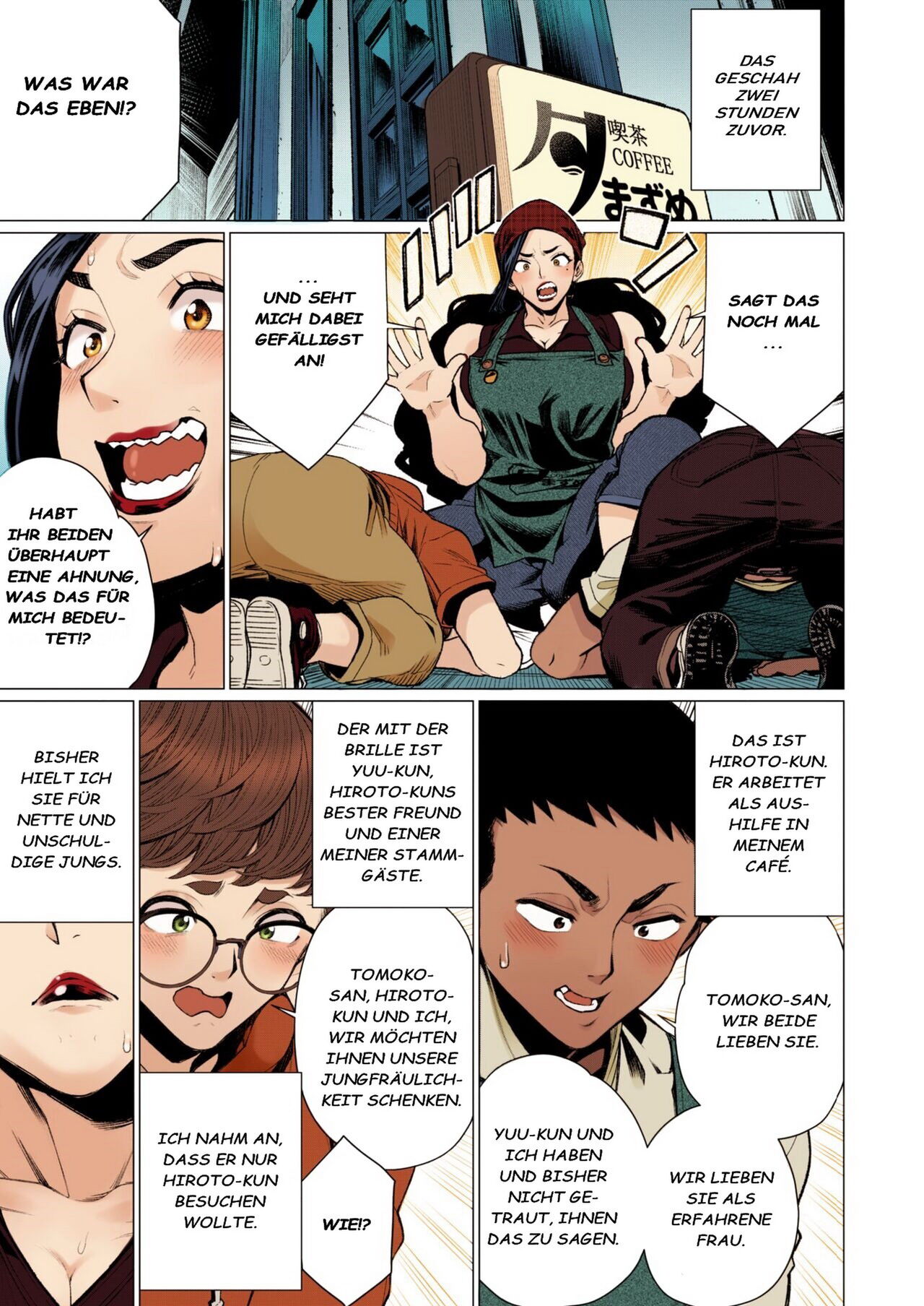 Minamida Usuke Hitozuma Kissa de juku niku Sando | Matured Meat Sandwich Special at the Married MILF Cafe page 3 full
