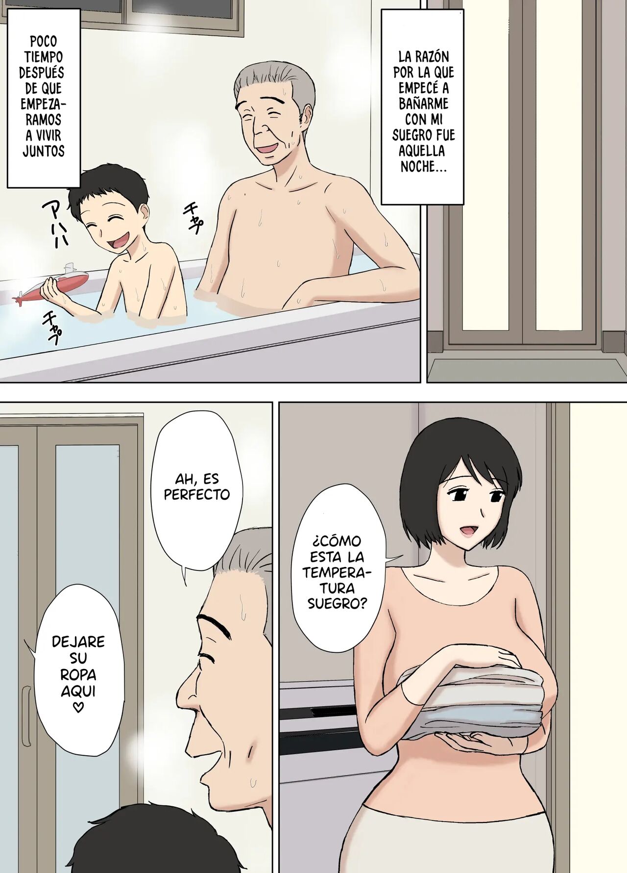 Tsuma ga Ore no Oyaji to Issho ni Furo ni Haitte irun daga.. 2 | Mi Esposa se Está Bañando con mi Padre... 2 page 2 full
