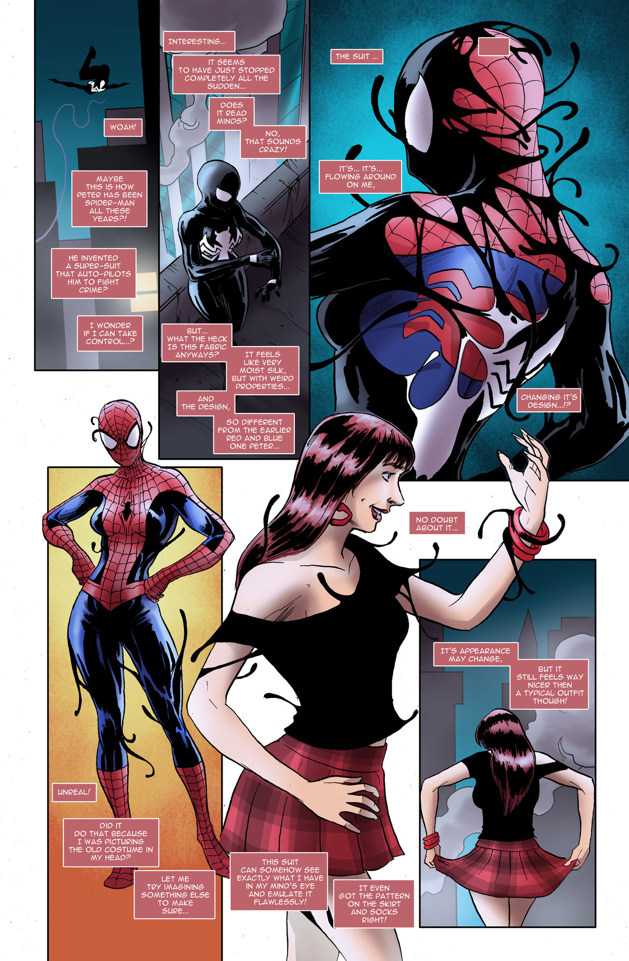 Mary Jane - "Alternate Reality: Becoming She-Venom" page 3 full