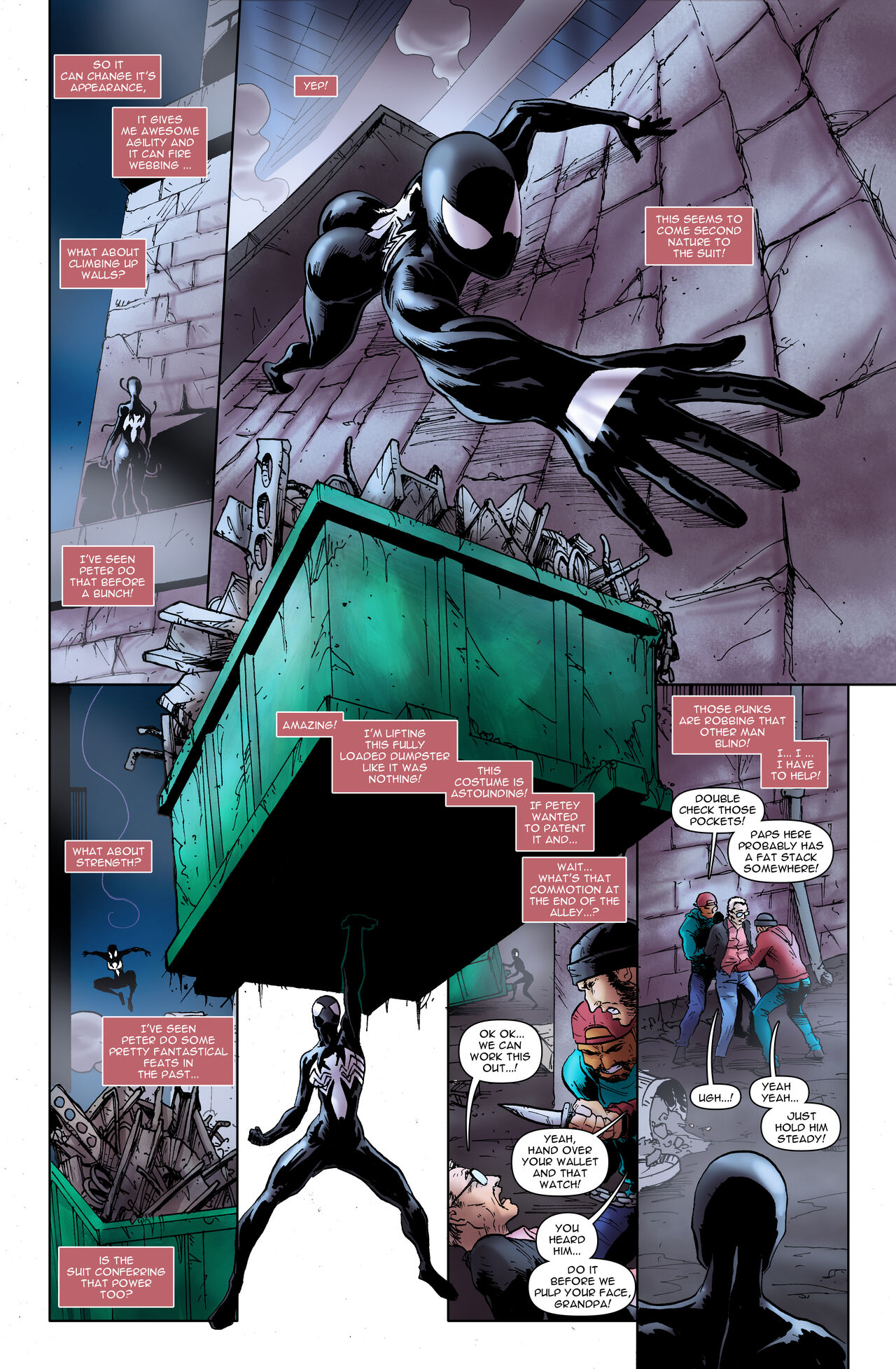 Mary Jane - "Alternate Reality: Becoming She-Venom" page 4 full