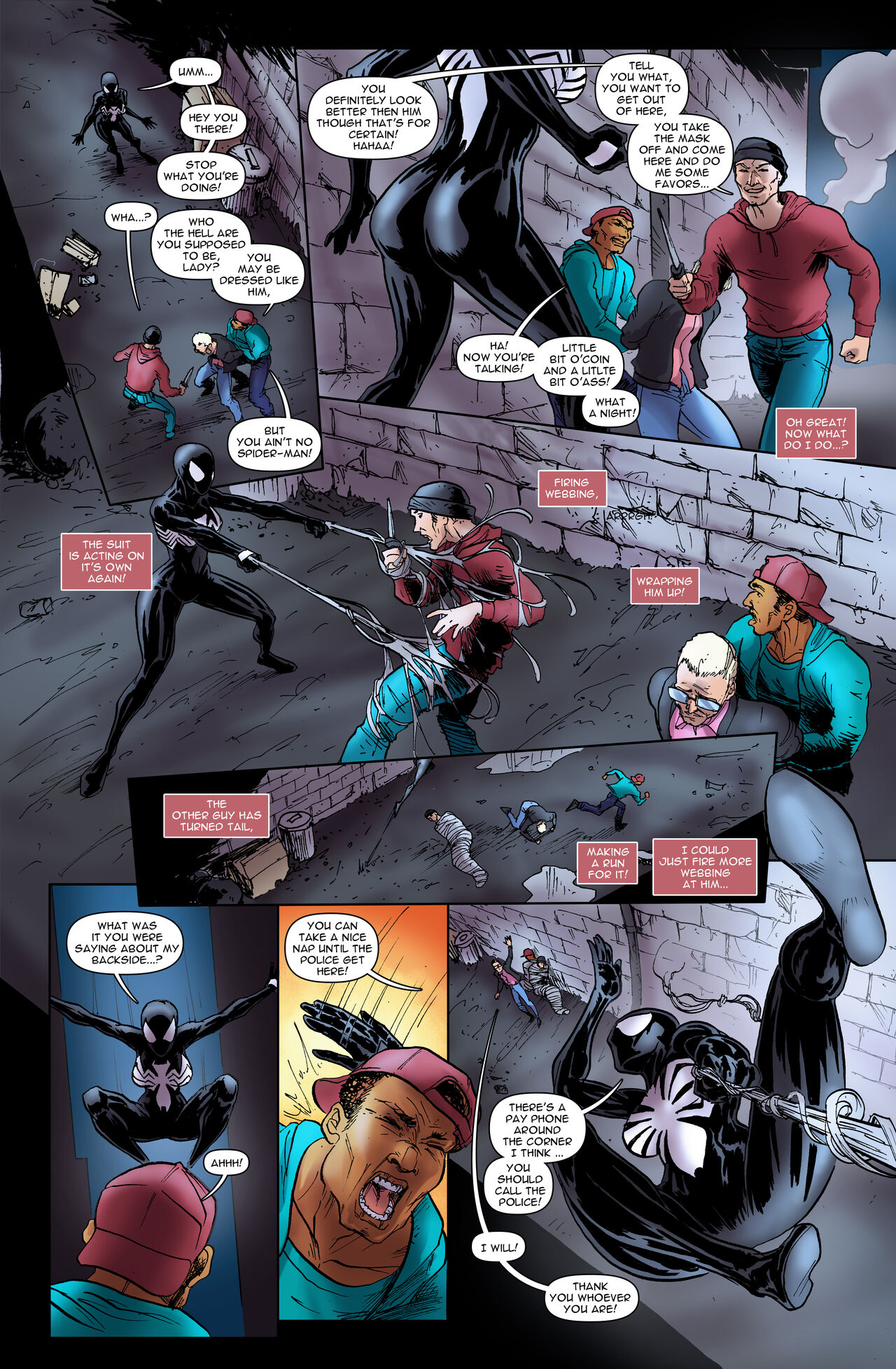 Mary Jane - "Alternate Reality: Becoming She-Venom" page 5 full