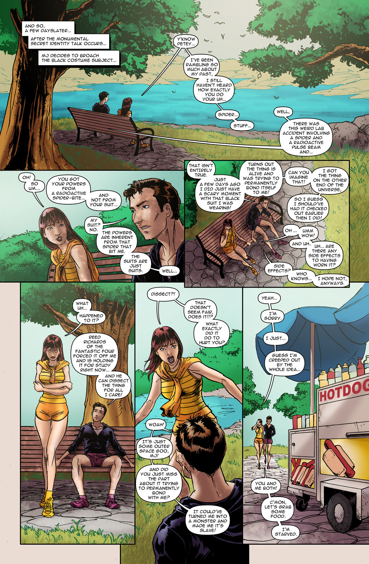 Mary Jane - "Alternate Reality: Becoming She-Venom" page 8 full