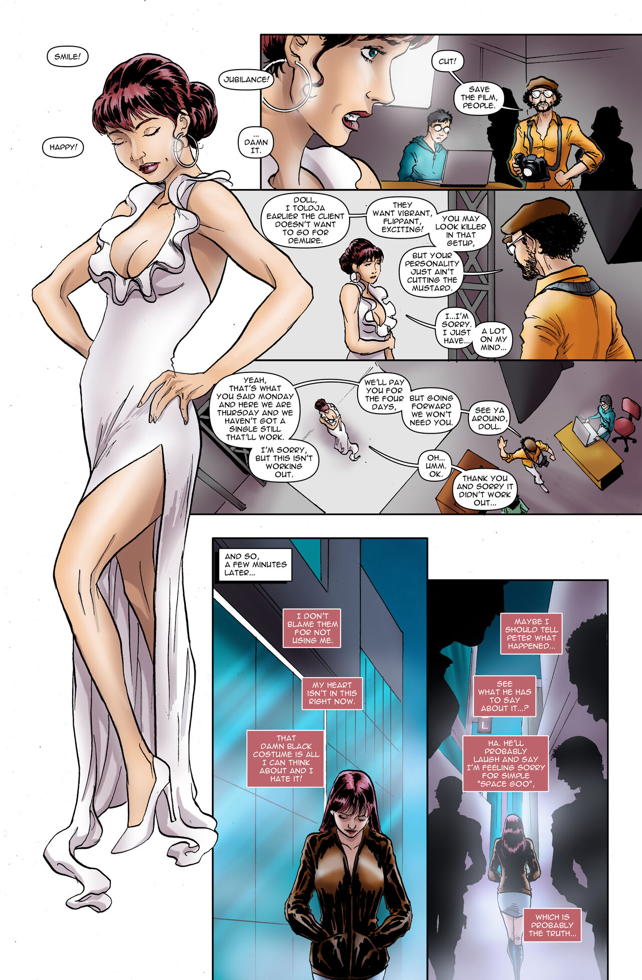 Mary Jane - "Alternate Reality: Becoming She-Venom" page 9 full