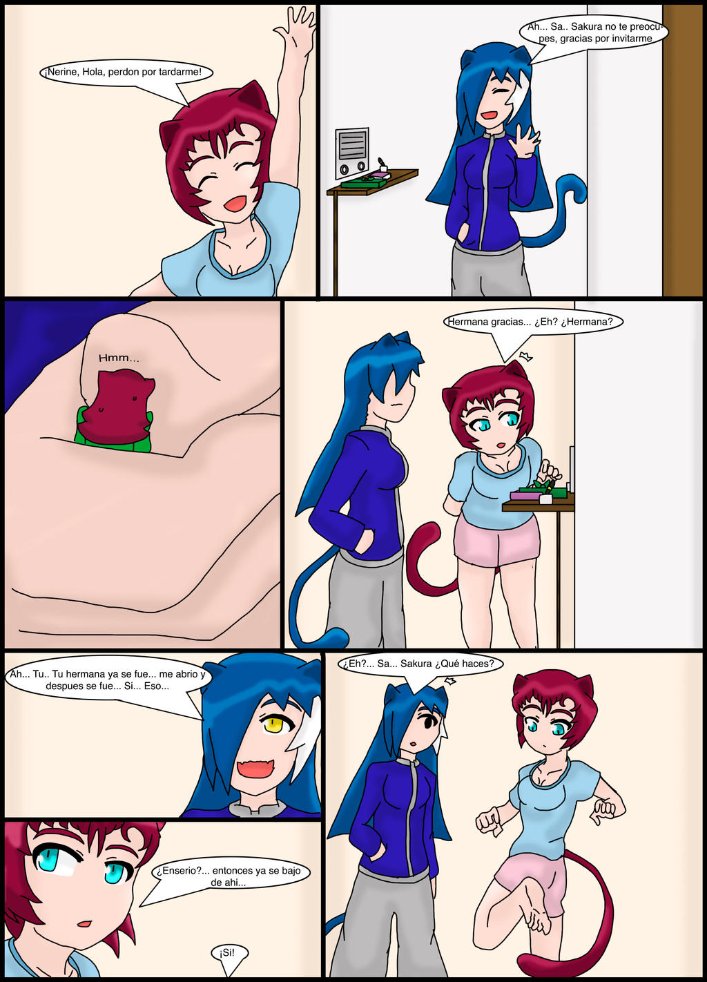 Hermanas Neko: De visita page 7 full