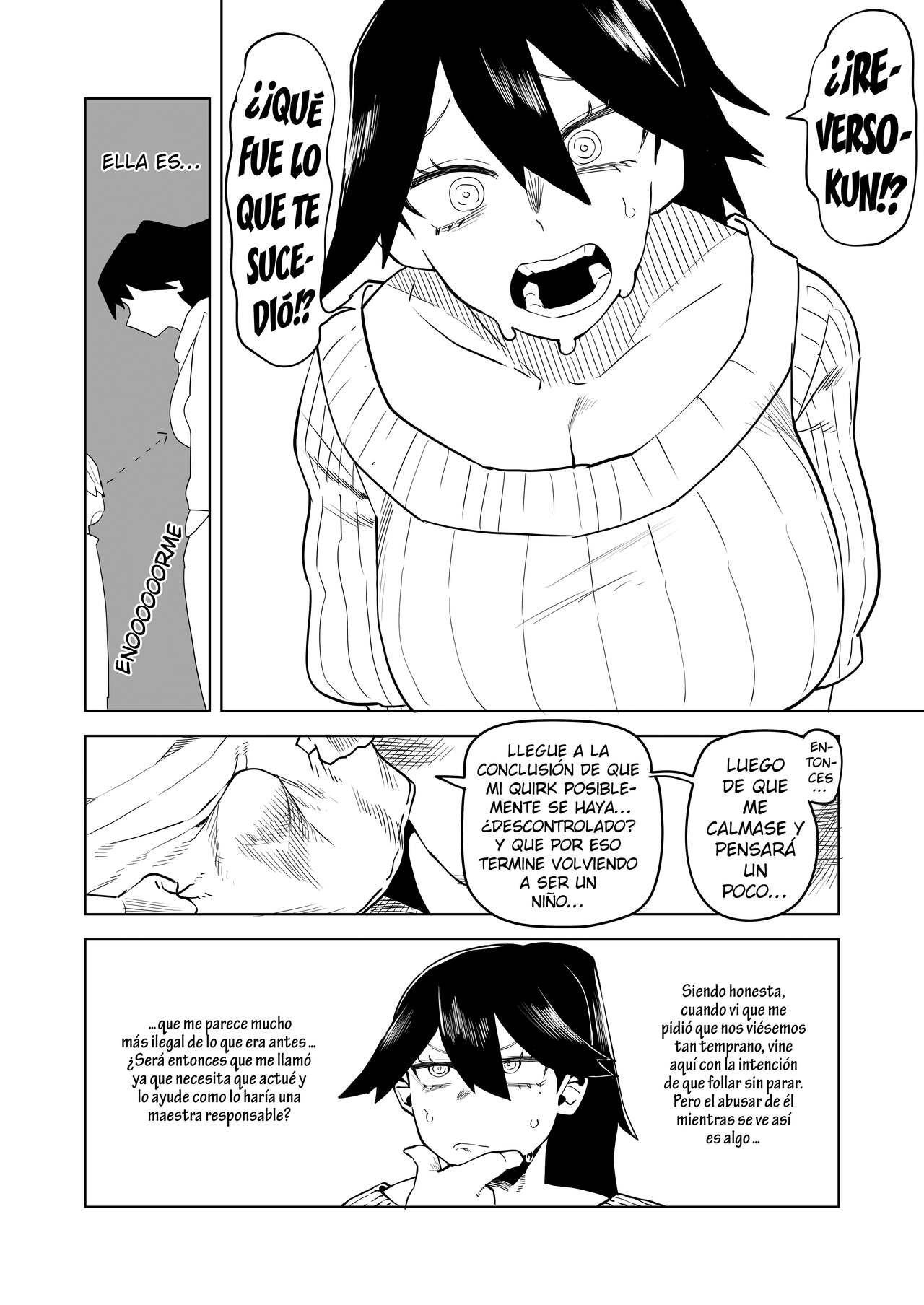 Teisou Gyakuten Mono Midnight no Baai | Academia de Héroes & una Moralidad  Invertida 16: ~Midnight~ - Page 3 - IMHentai