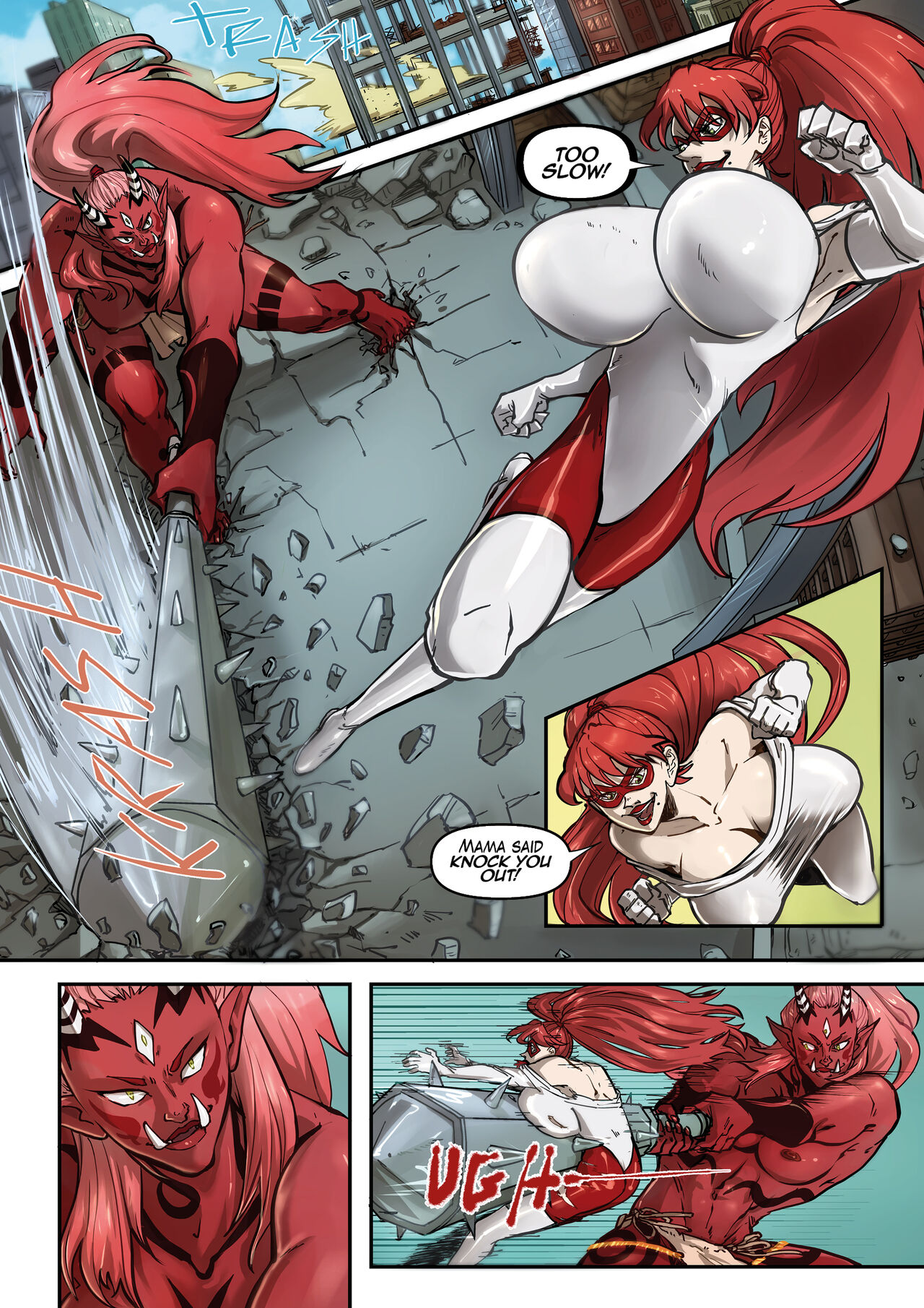 Super MILF vs. Red Oni page 2 full