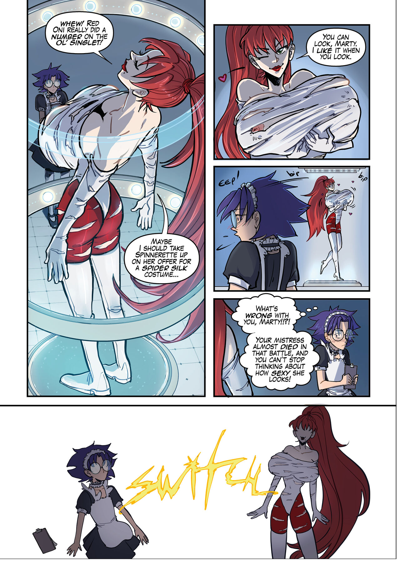 Super MILF vs. Red Oni page 7 full