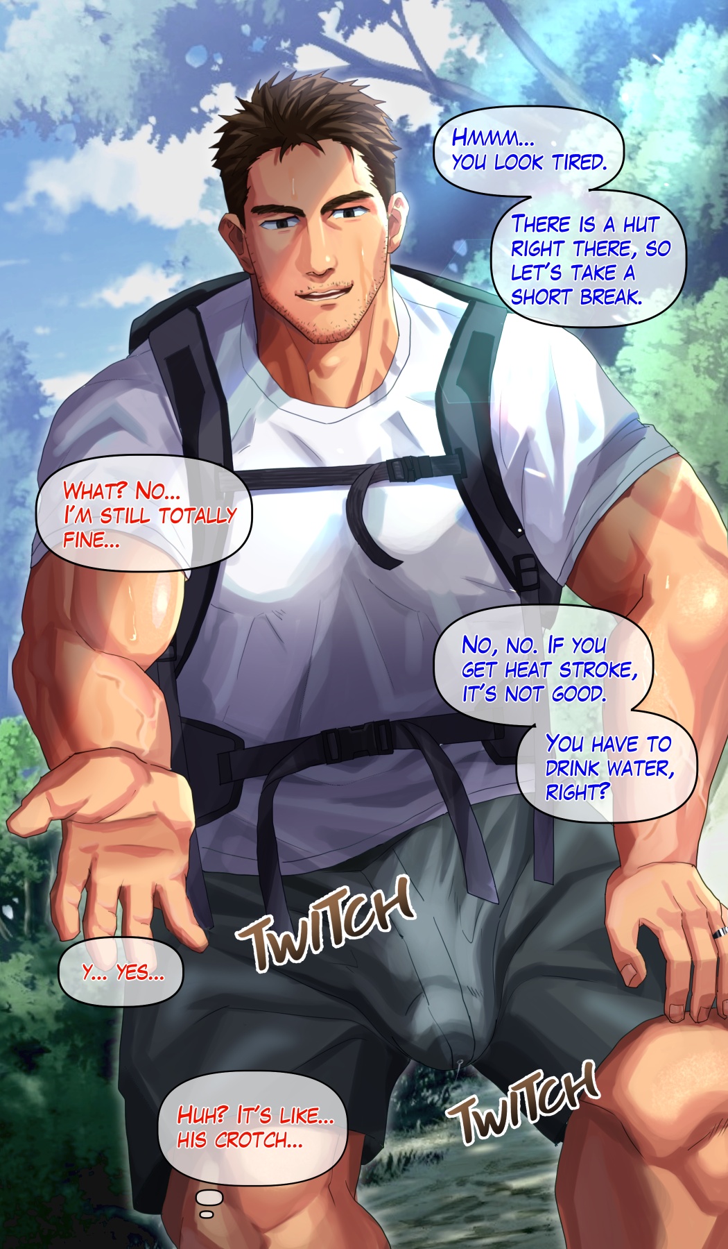 【イズ】Hydration at the mountain lodge with my friend's perverted 〇ather page 10 full