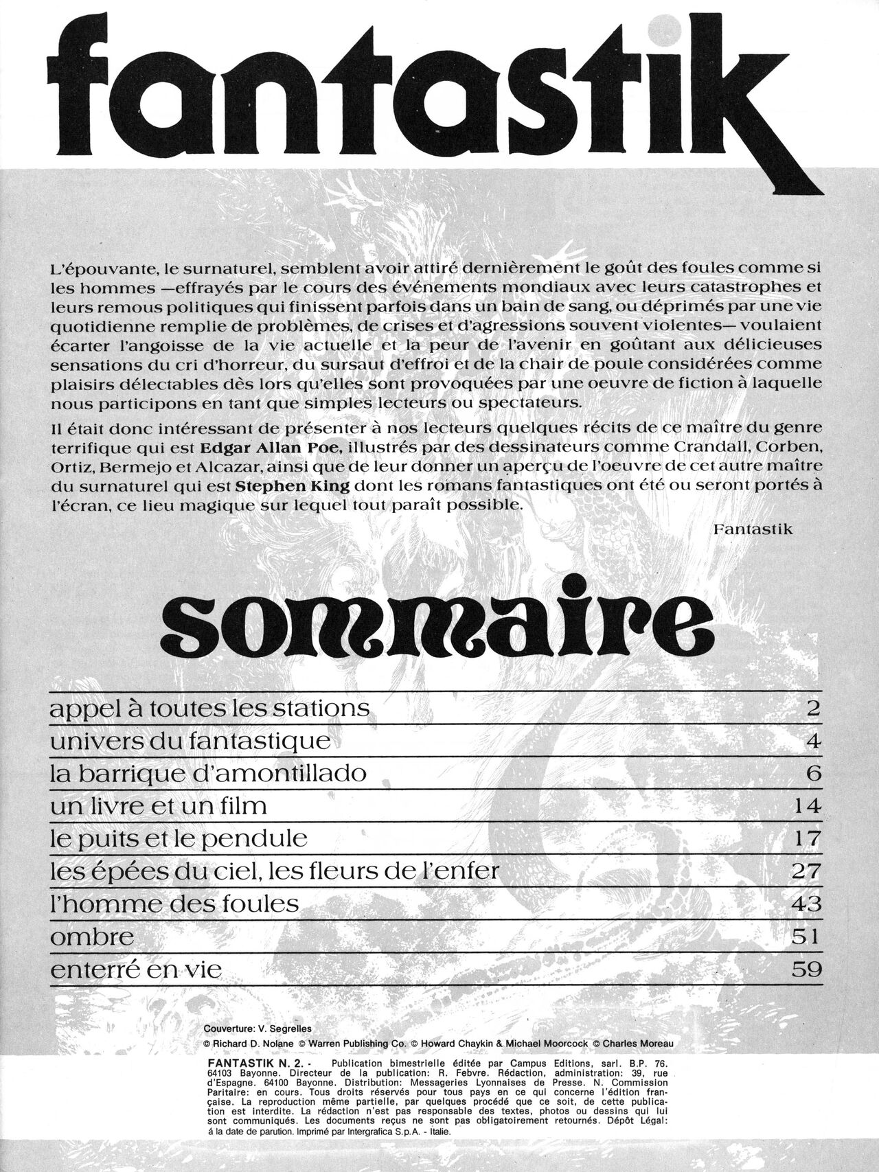 Fantastik #2 - Maîtres de L'Épouvante page 3 full