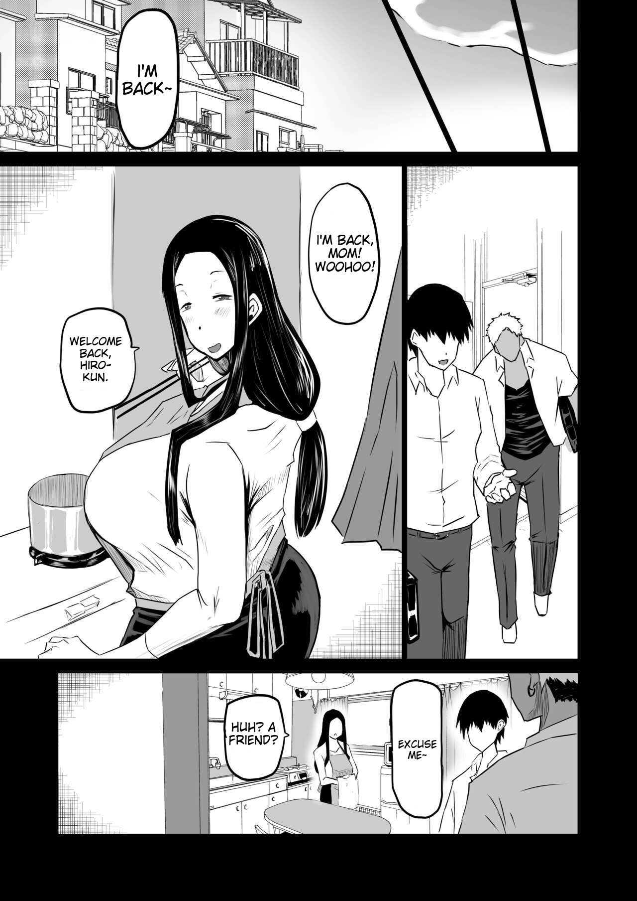 Tomodachi ga Boku no Oba to Mama de Gachinuki-1280x page 10 full