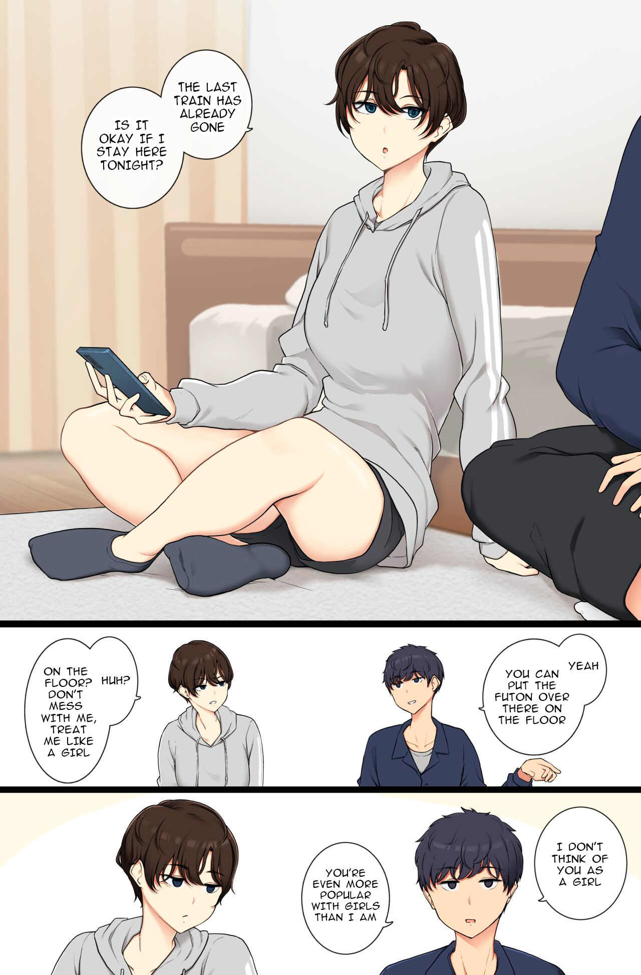 Onnanoko Atsukai Shinai to Mesu Dearu Koto o Wakarasetekuru Boyish Joshi | A boyish girl who will show you that she is female if you don't treat her like one page 1 full