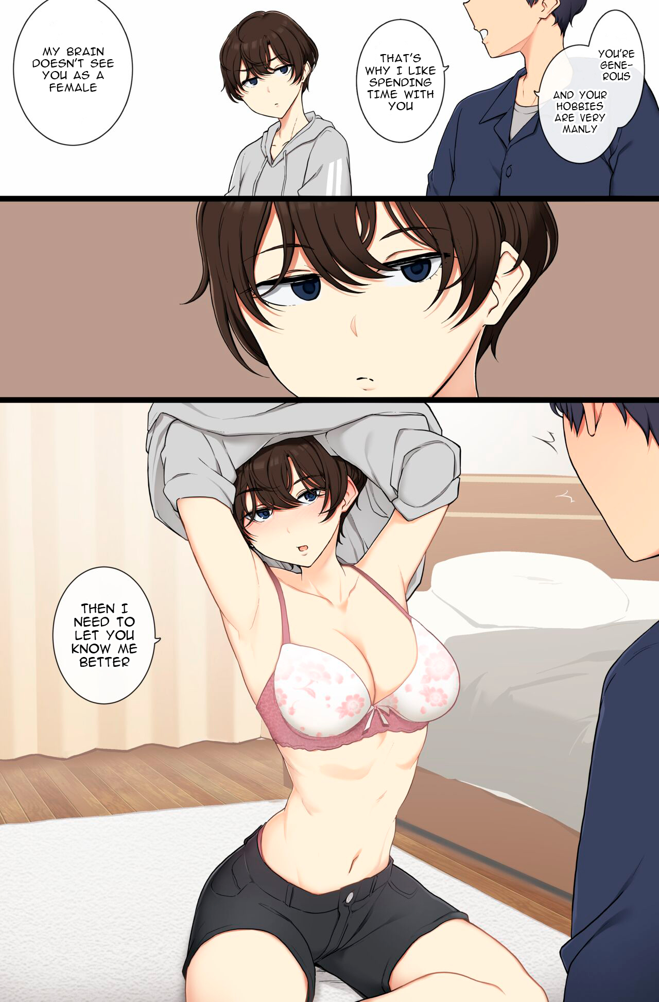 Onnanoko Atsukai Shinai to Mesu Dearu Koto o Wakarasetekuru Boyish Joshi | A boyish girl who will show you that she is female if you don't treat her like one page 2 full