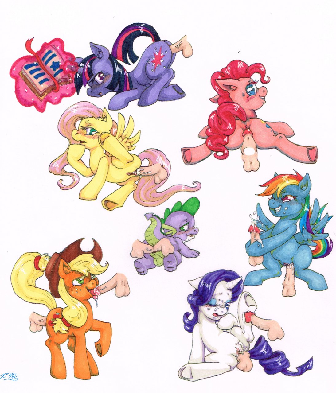 Taking The Mane Six On A Date To Denny's page 8 full