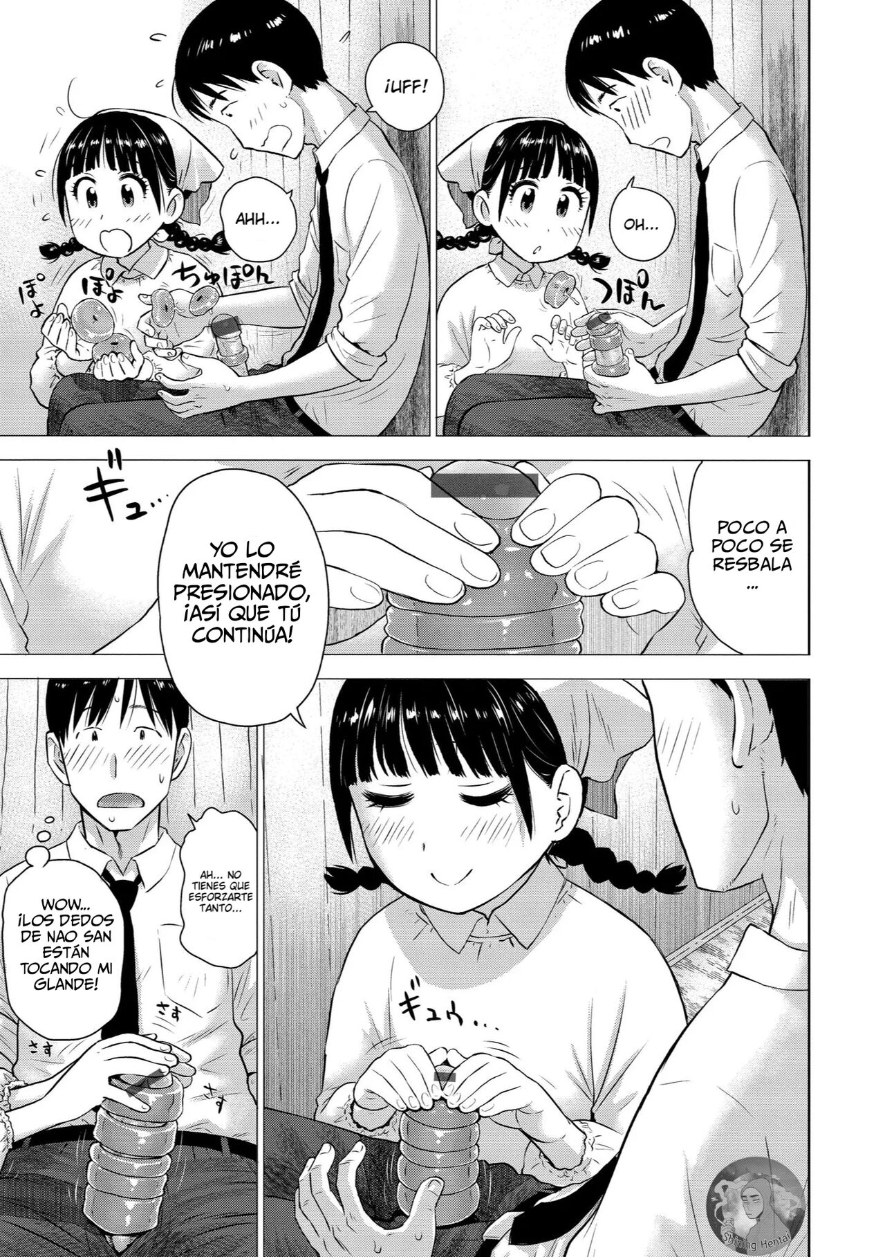 Naho-chan wa Onahoya-san | ¡Mizuki, la empleada de la tienda de copas de avión! page 9 full