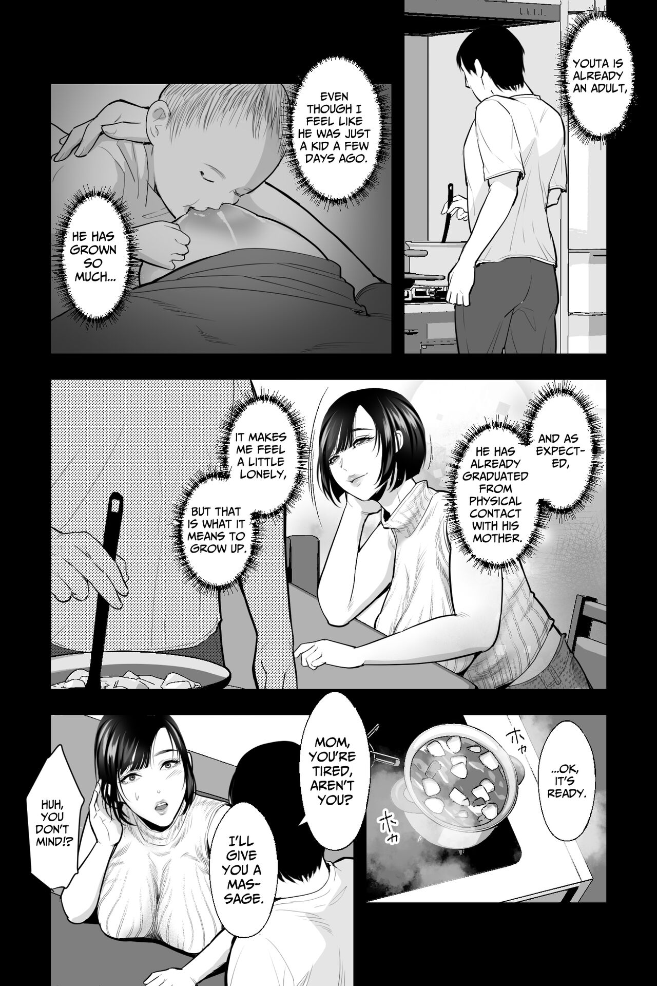 Haha no Naedoko ~Kyonyuu no Haha ni Saimin Kakete, Ninchi Kaihen x Noukou Nakadashi Sex~ | Seedbed Mother ~I enthrall my busty mother, alter her mind, and creampie sex her up~ page 5 full