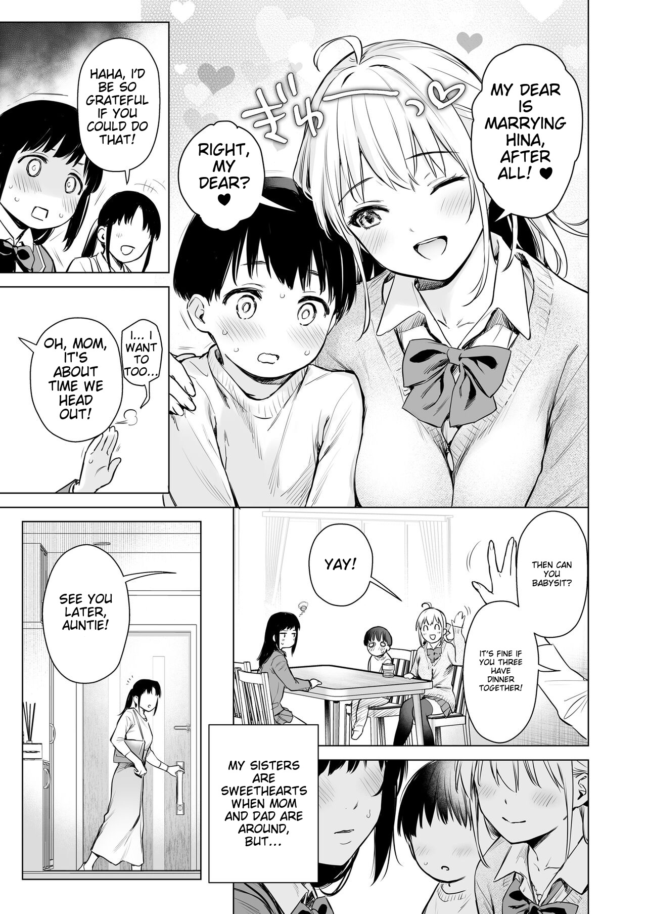 Naisho no Seifuku ~Ie ya Hotel de Oboetate no Ecchi o Shinseki no Bijin JK Shimai ni Butsukemasu~ page 4 full