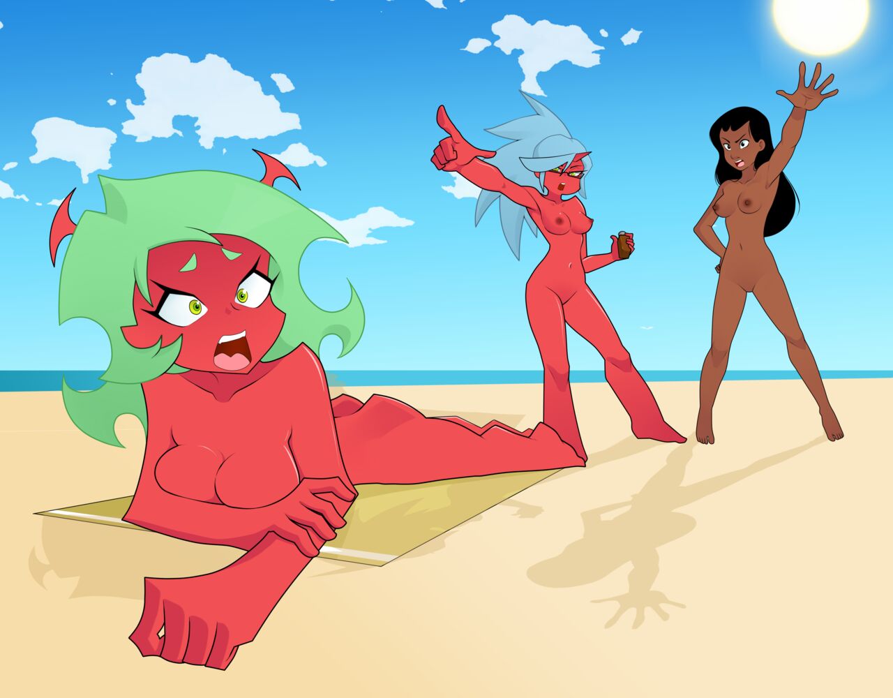 Doing In the Demonesses: Kneesocks Has Her Wicked Sistren Covered! page 2 full