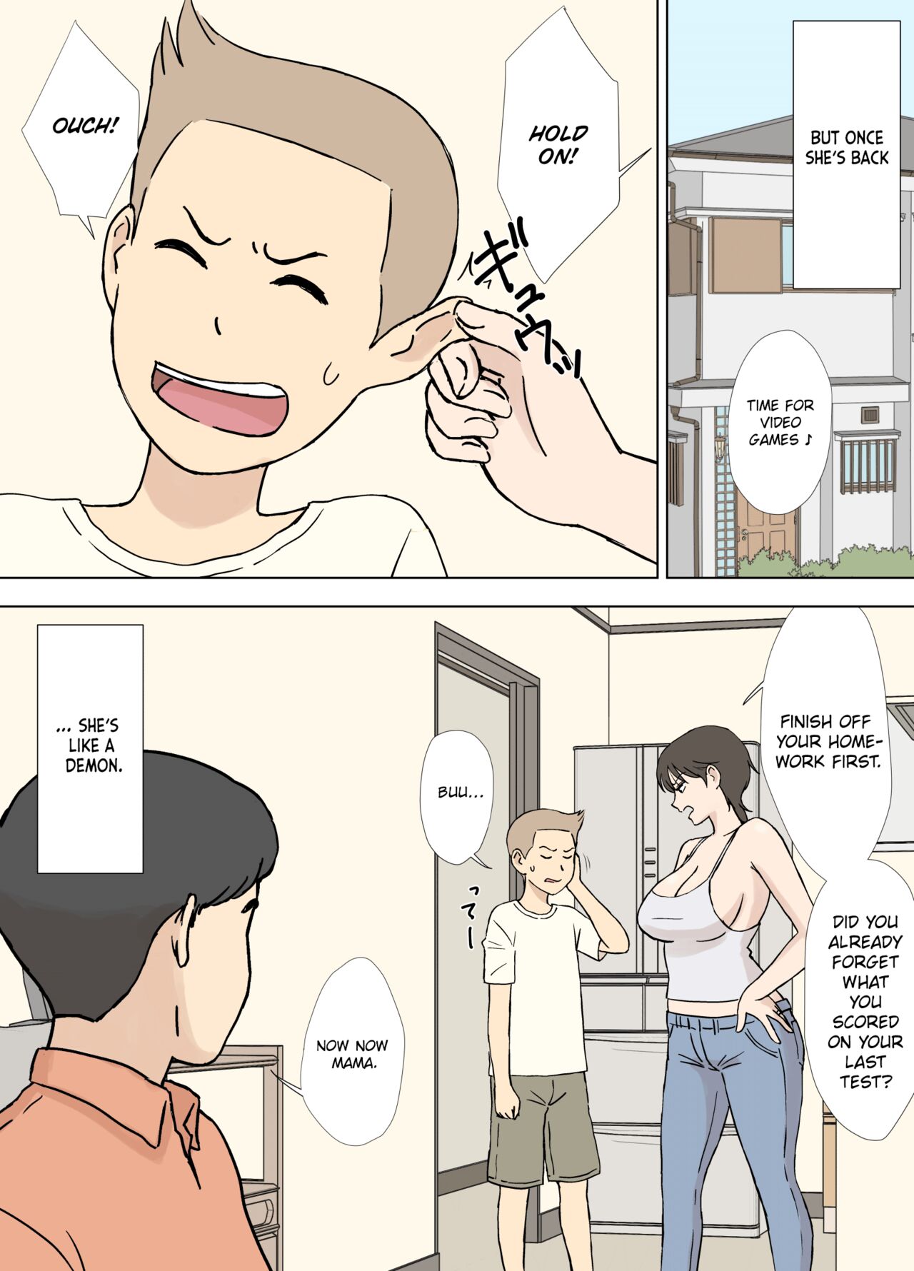 Numa Haha Wanpaku Musuko no Mama Ijiri | Trapped Mother: Naughty Son Playing With His Mom page 3 full