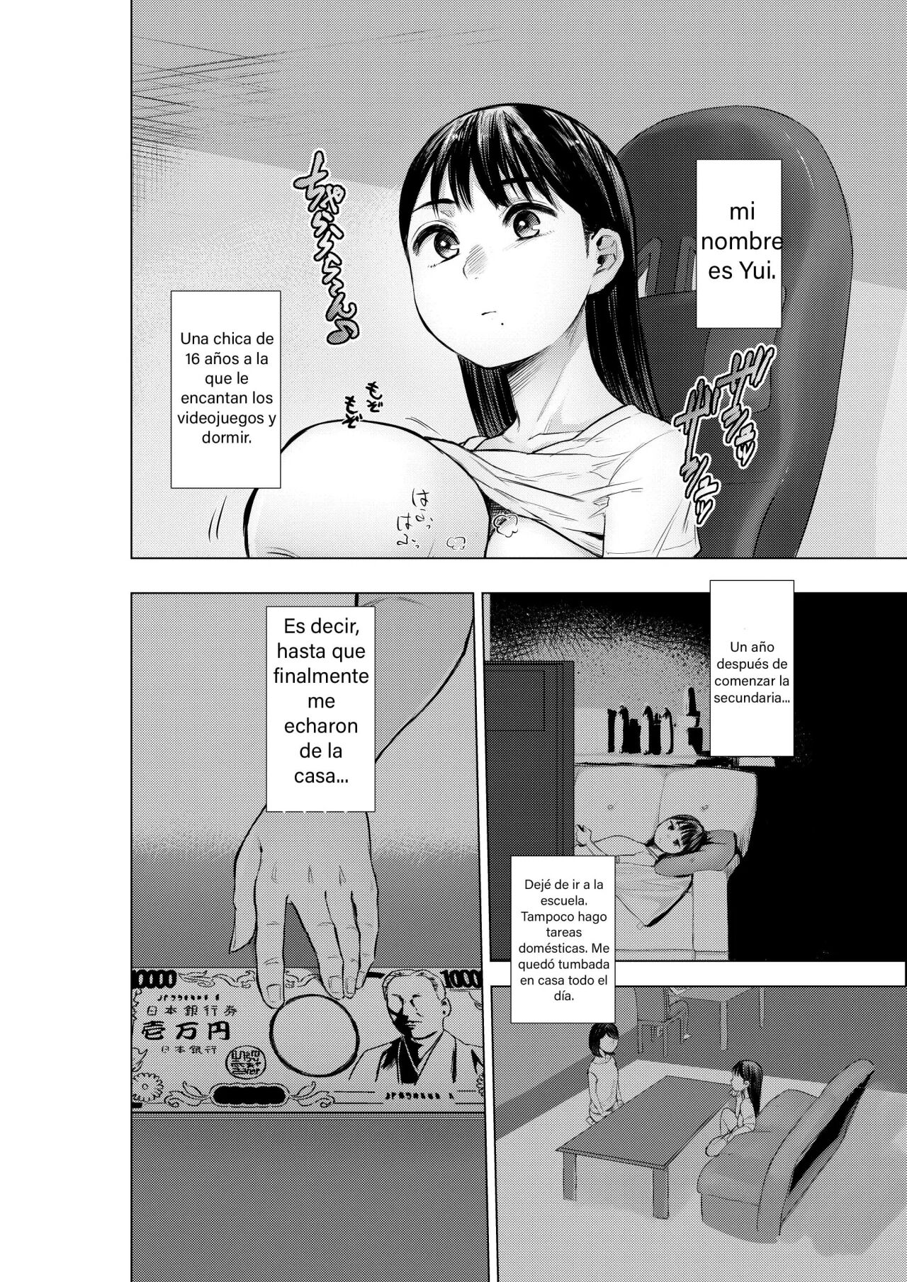 Oya ni Suterareta kara, Shikatanaku Karada Utte Game suru. | Mi Mamá me Echó, Así que no Tenía más Remedio que Vender mi Cuerpo Mientras Jugaba page 3 full