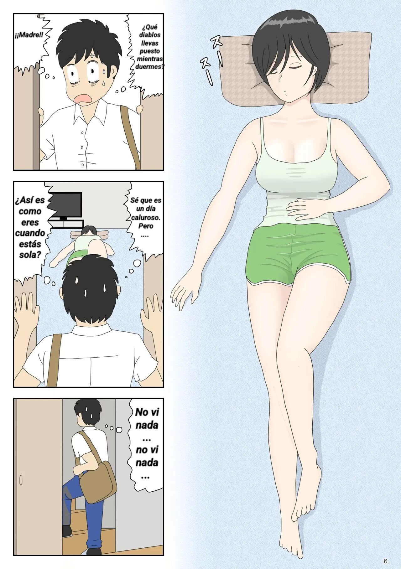 Onaneta Kaa-san 2 | Mamá es mi material para masturbación 2 page 6 full