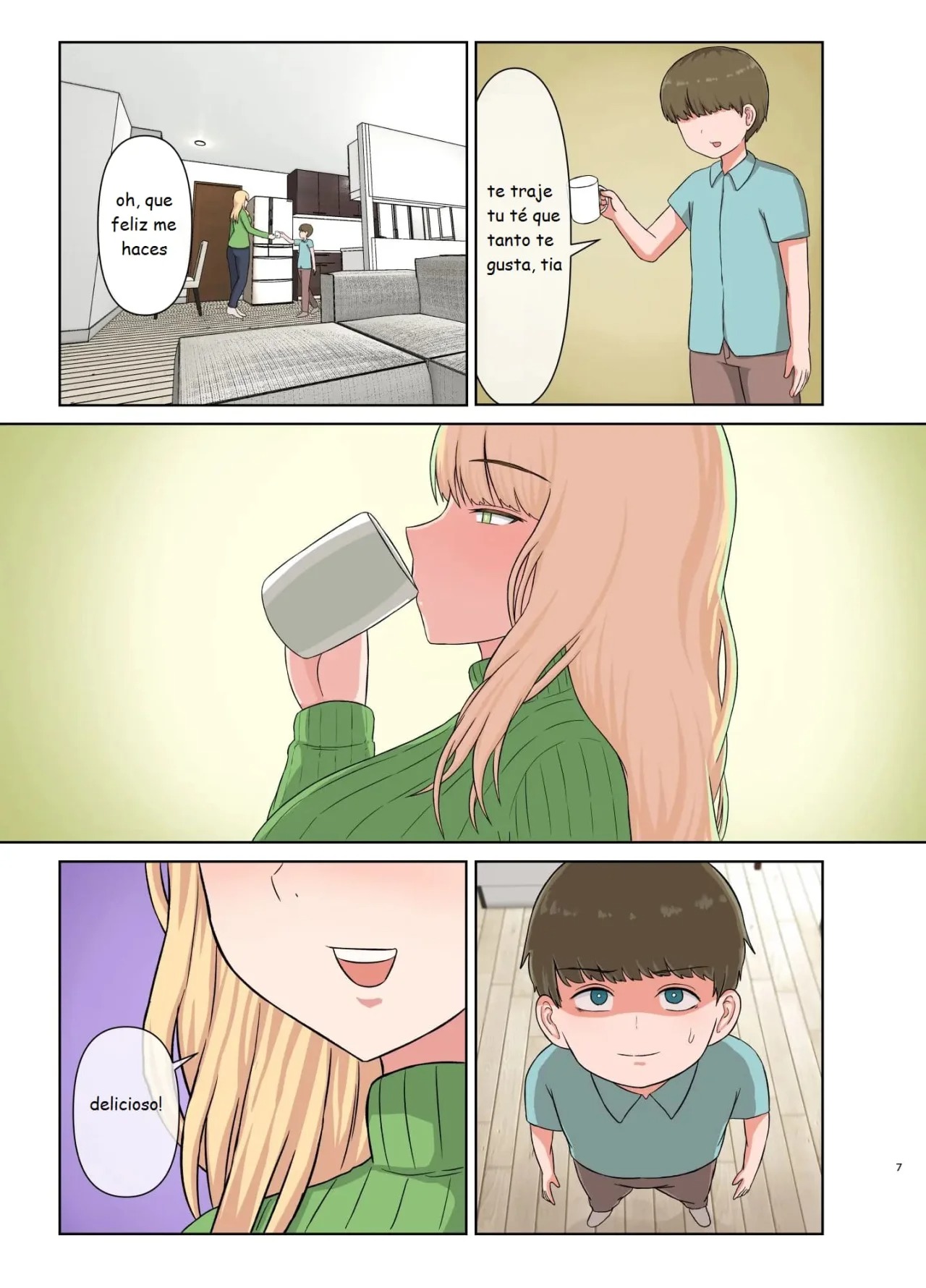 Kinpatsu Obasan no Suiminkan page 6 full