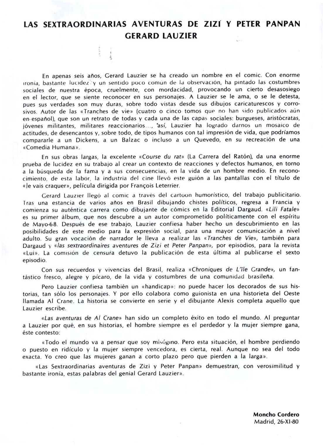 Las Sextraordinarias Aventuras de Zizi y Peter Panpan page 2 full
