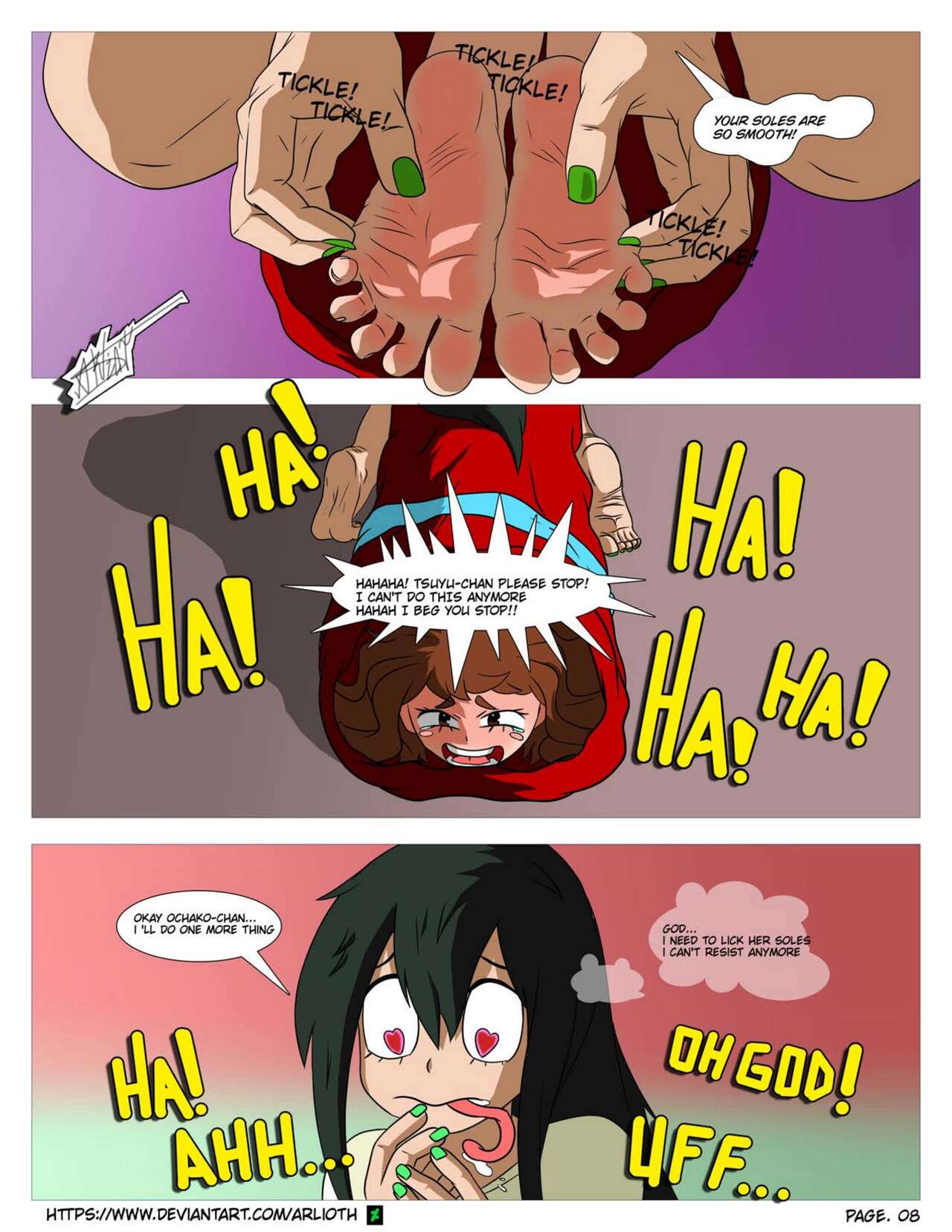 Tsuyu's Secret Foot Fetish page 10 full