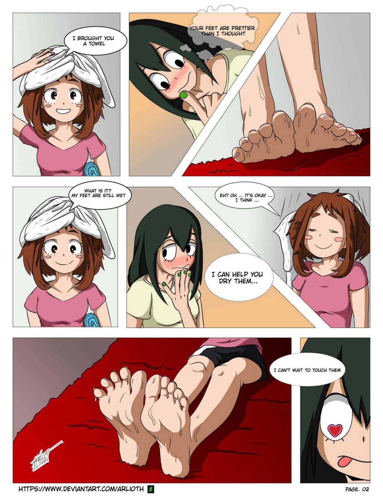 Tsuyu's Secret Foot Fetish page 4 full