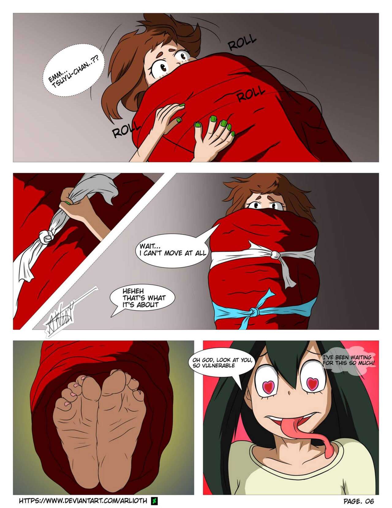 Tsuyu's Secret Foot Fetish page 8 full