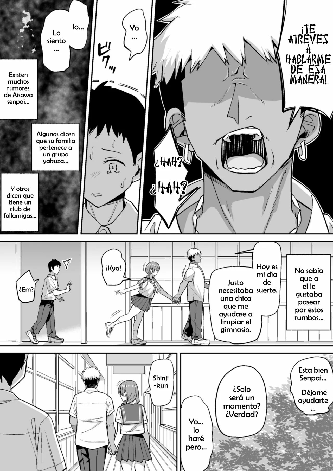 Inaka de wa Kwaii Kanojo o Furyou no Senpai ni Netorareru page 8 full