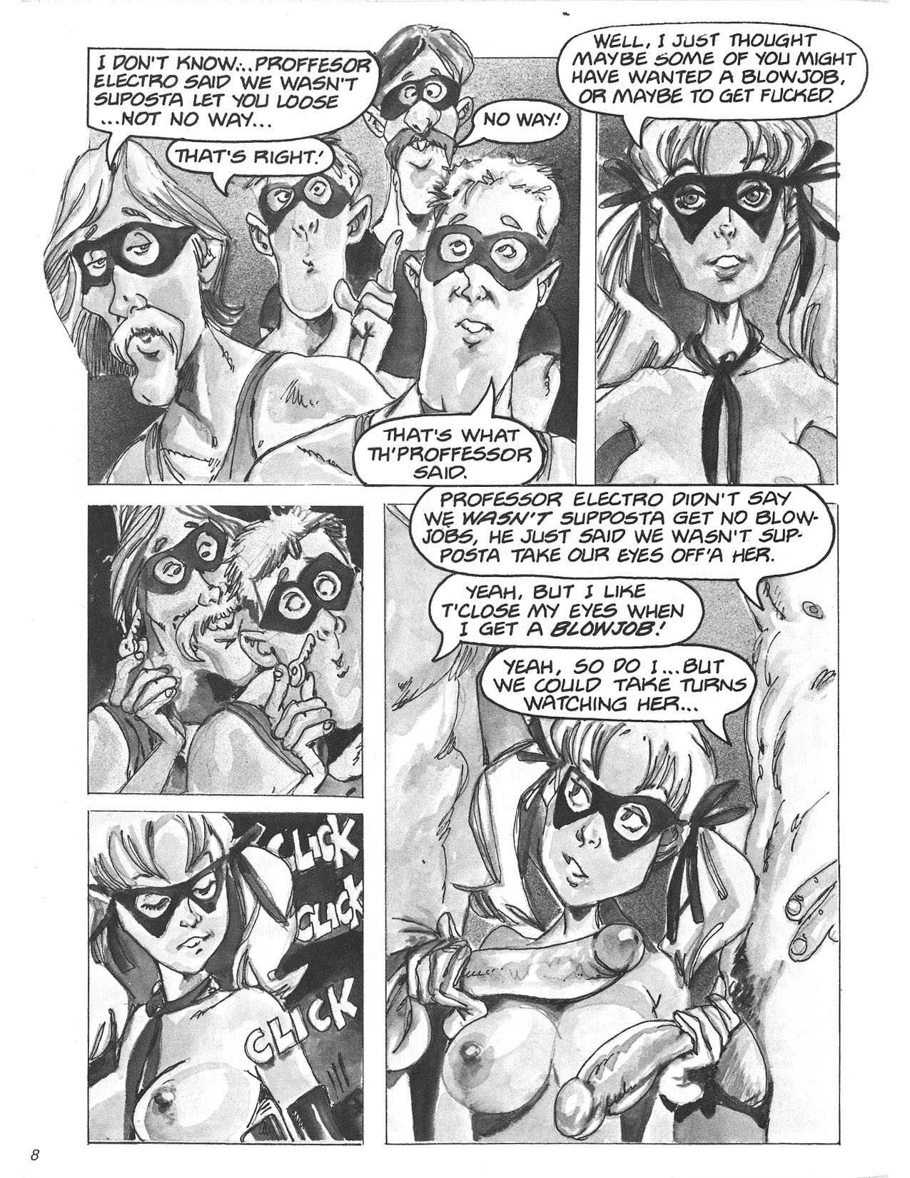 Sex Manuel's Fabulous Feeelthy Funnies page 8 full