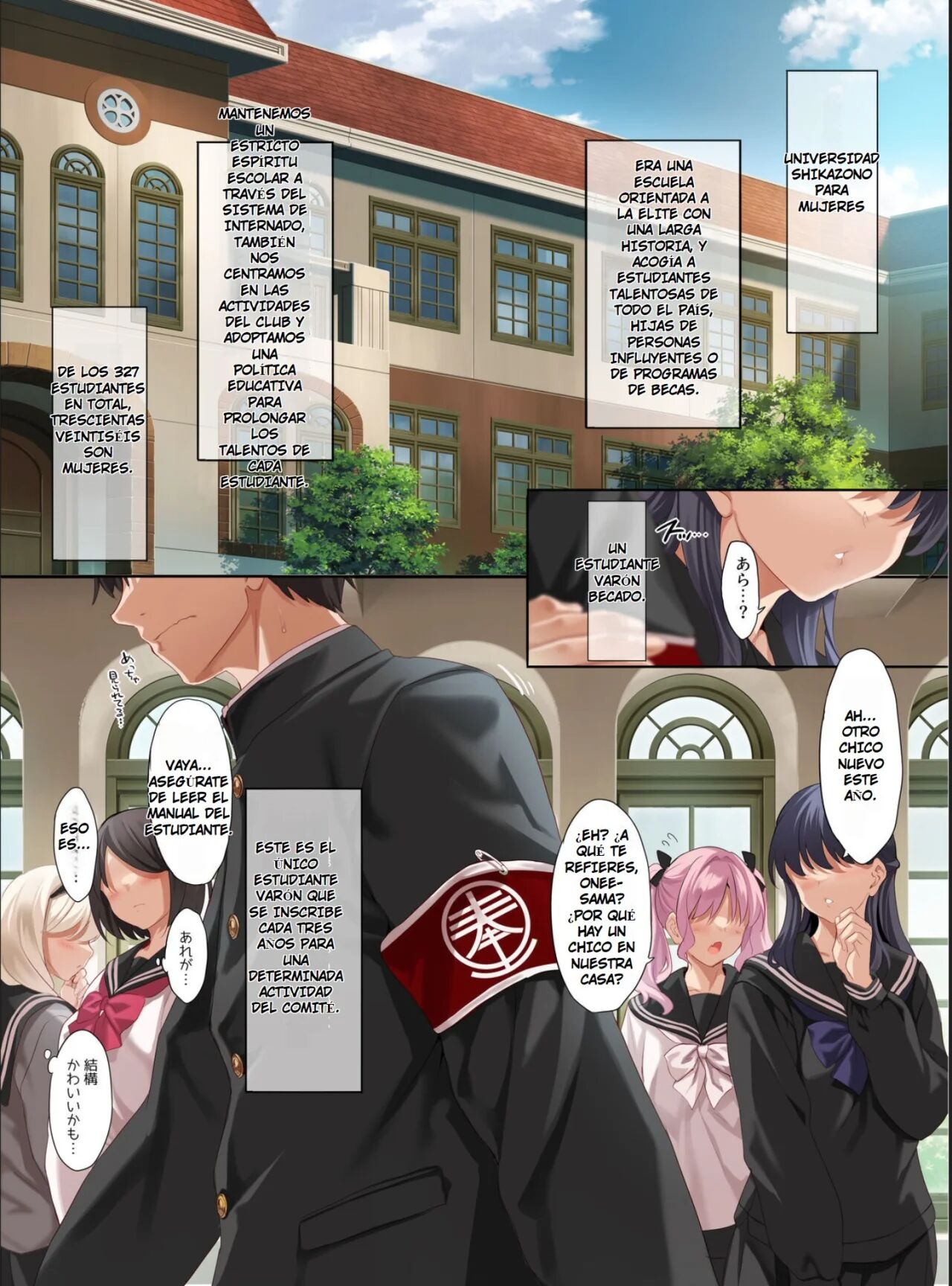 Jogakkou de Otoko Hitori na node Kousoku de Seiyoku no Hakeguchi ni Sareru Nichijou | Ser el Único en una Universidad Exclusivamente de Chicas Ricas page 2 full