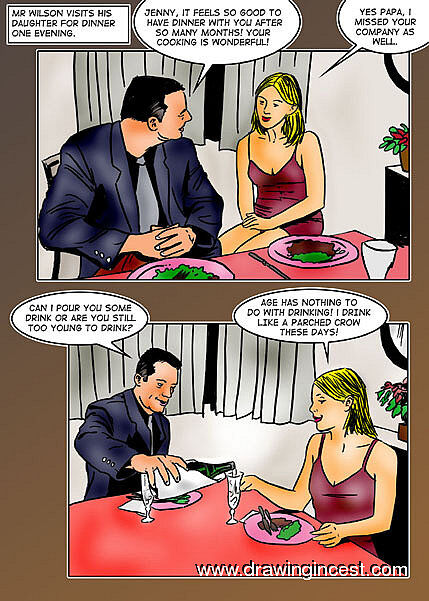 Mr.Wilson visits his daughter for dinner one evening page 1 full