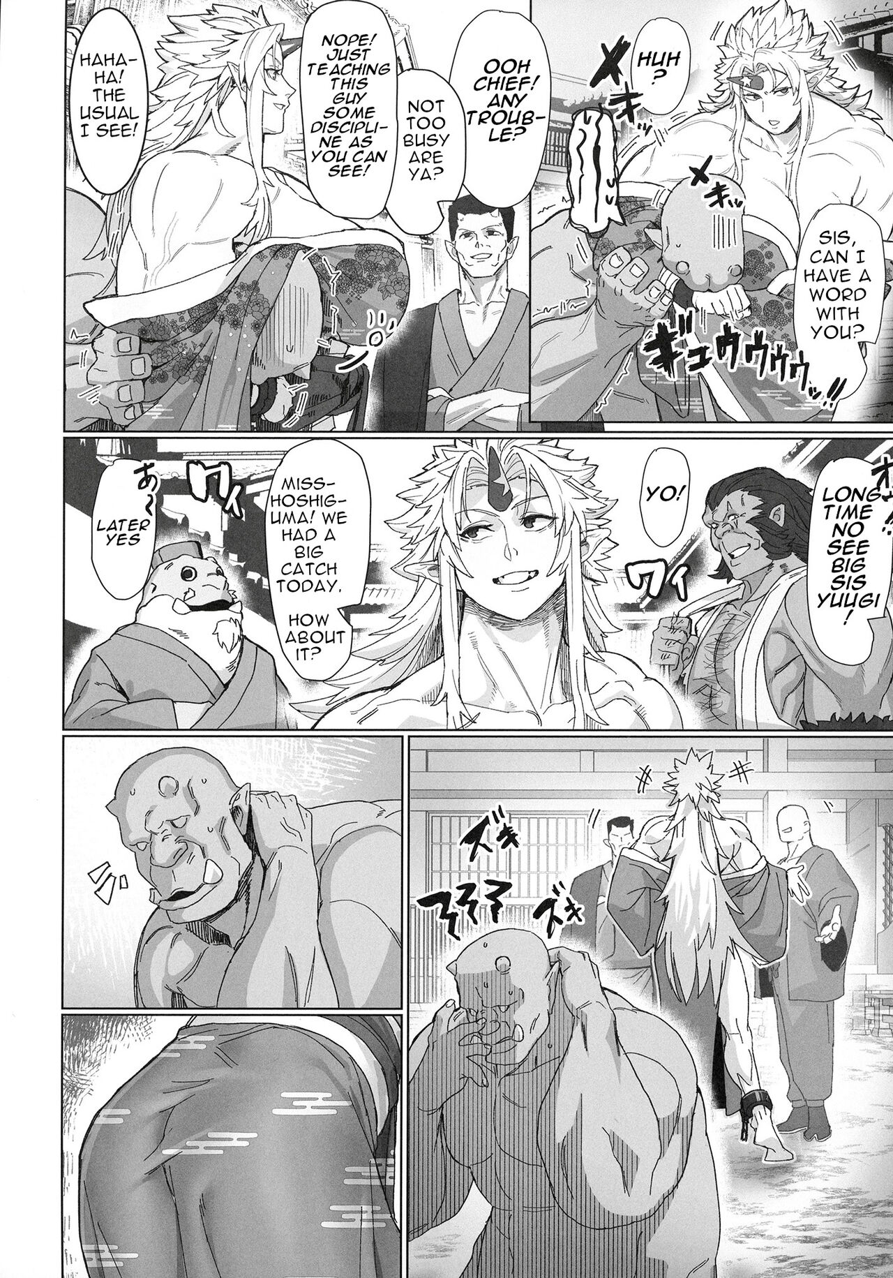 Yuugi Locked In A Grapple With An Orc 2   + cg draft page 4 full