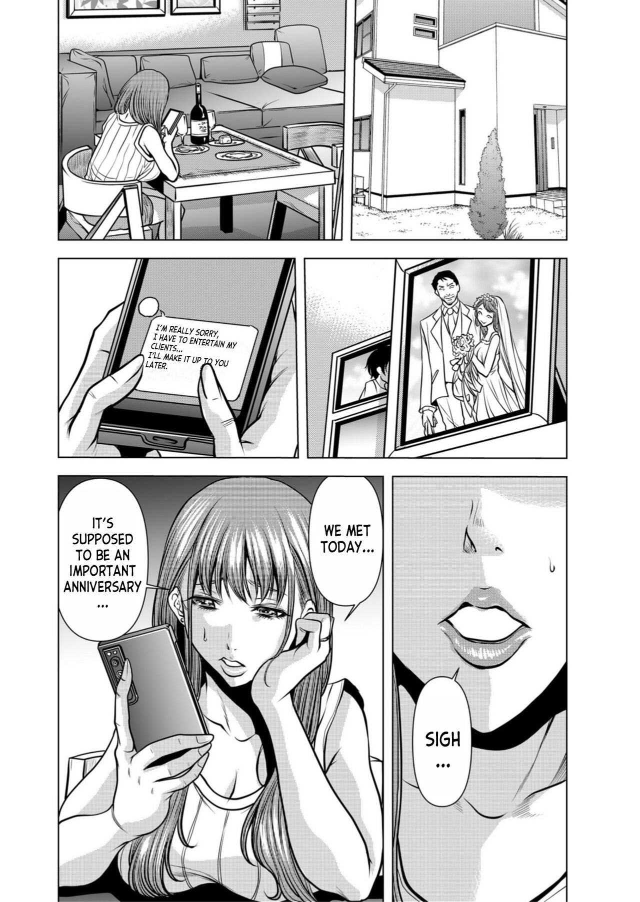 Netorare Okusan ~ Otto no Tsurego ni Aragaezu Hitobanjuu Ikasare Tsuzukeru Zetsurin SEX 1 page 2 full