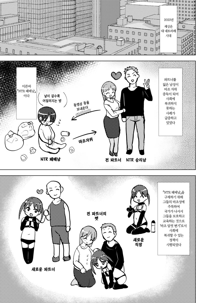 NTR Make Otoko Maso Mesu Benki-ka Keikaku | NTR패배남 마조 암컷 변기화 계획 page 2 full