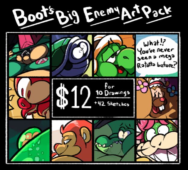 Boot's Big Enemy ArtPack page 1 full