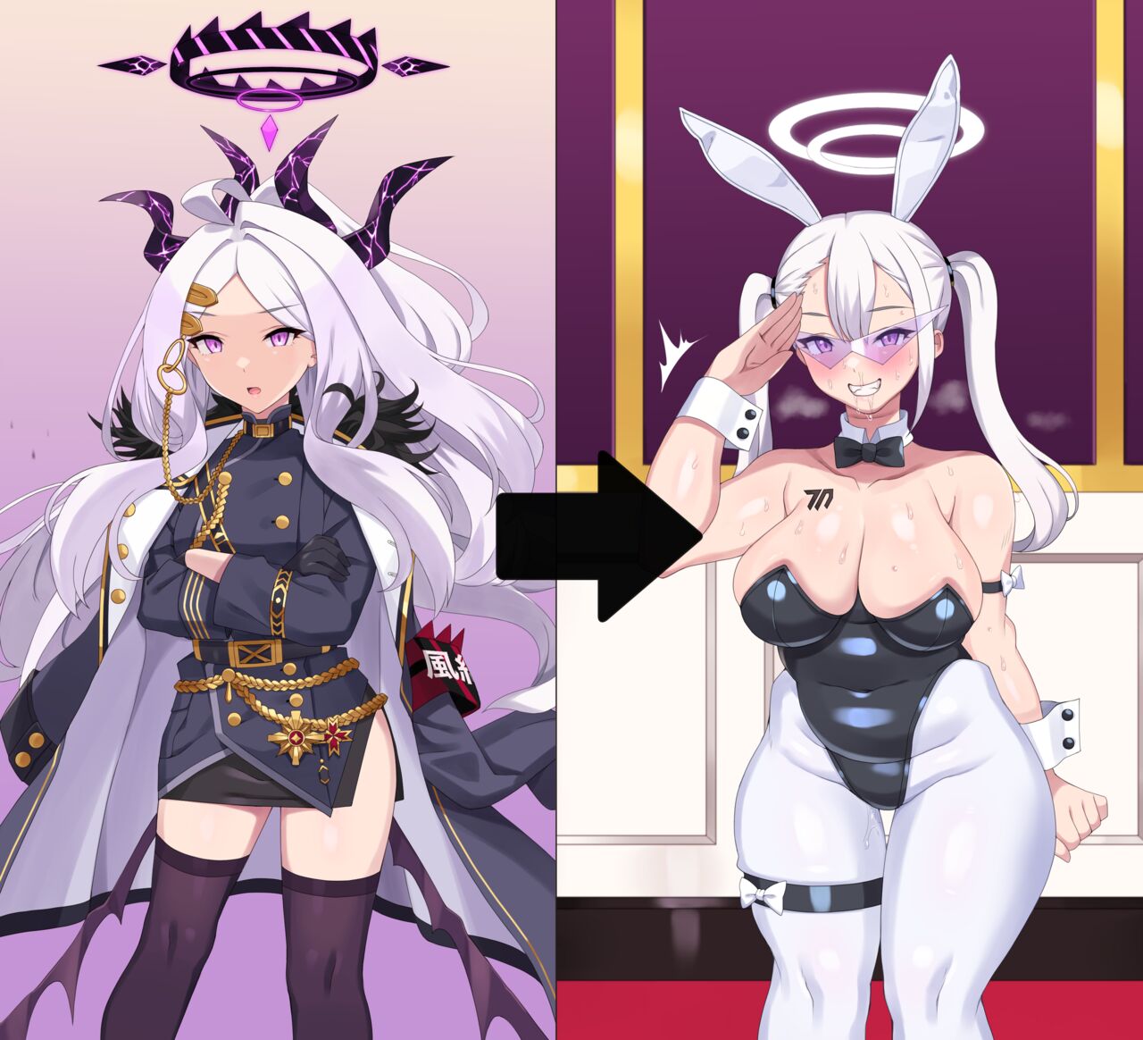 Hina Mob Bunny Transformation page 1 full