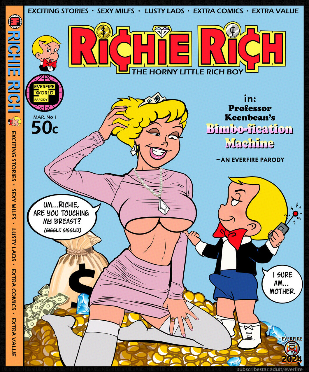 Professor K's Bimbofication Machine page 1 full